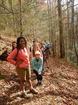 Group on a hike