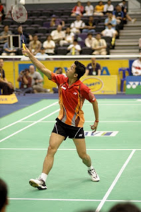 badminton overhead clear